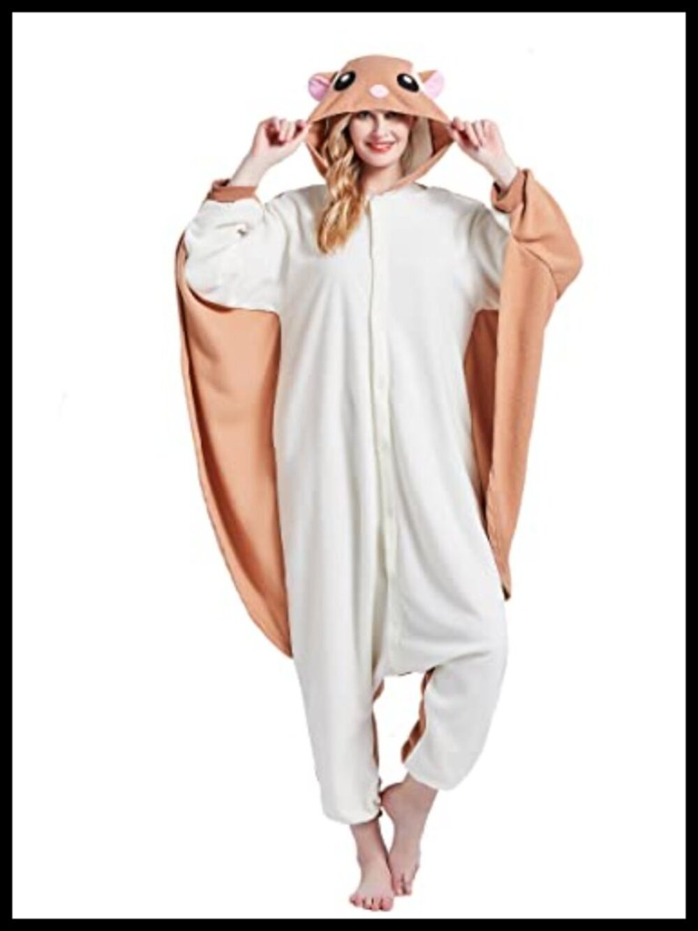 Adult Onesie Animal Pajamas Soft Polyester Cozy Winter Sleepwear Cosplay